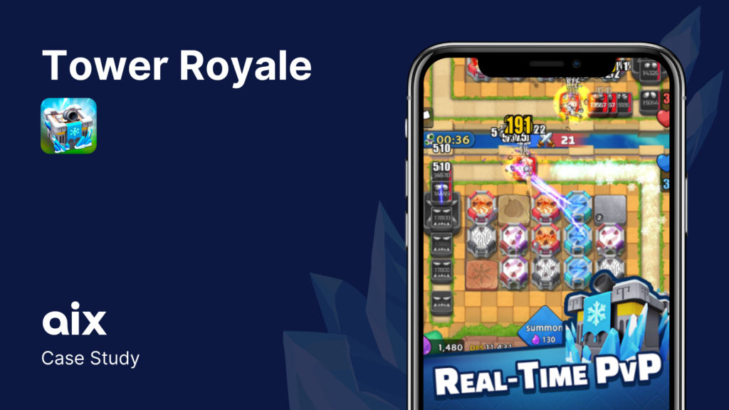 Discover how aix increased organic users in global and increase visibility in app stores for Tower Royale in Japan