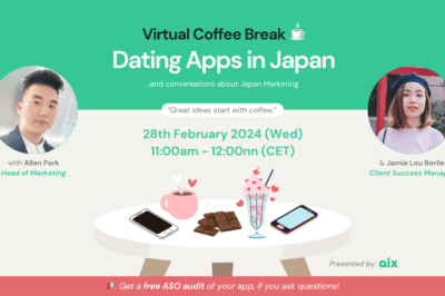 Virtual Coffee Break Matching Apps in Japan