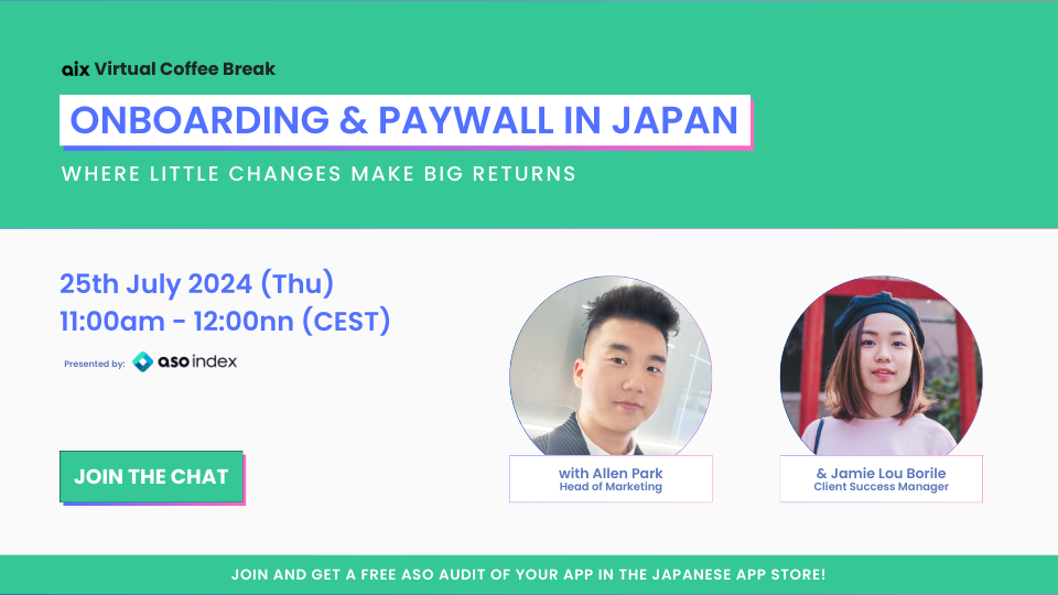 July Webinar Onboarding & Paywall in Japan